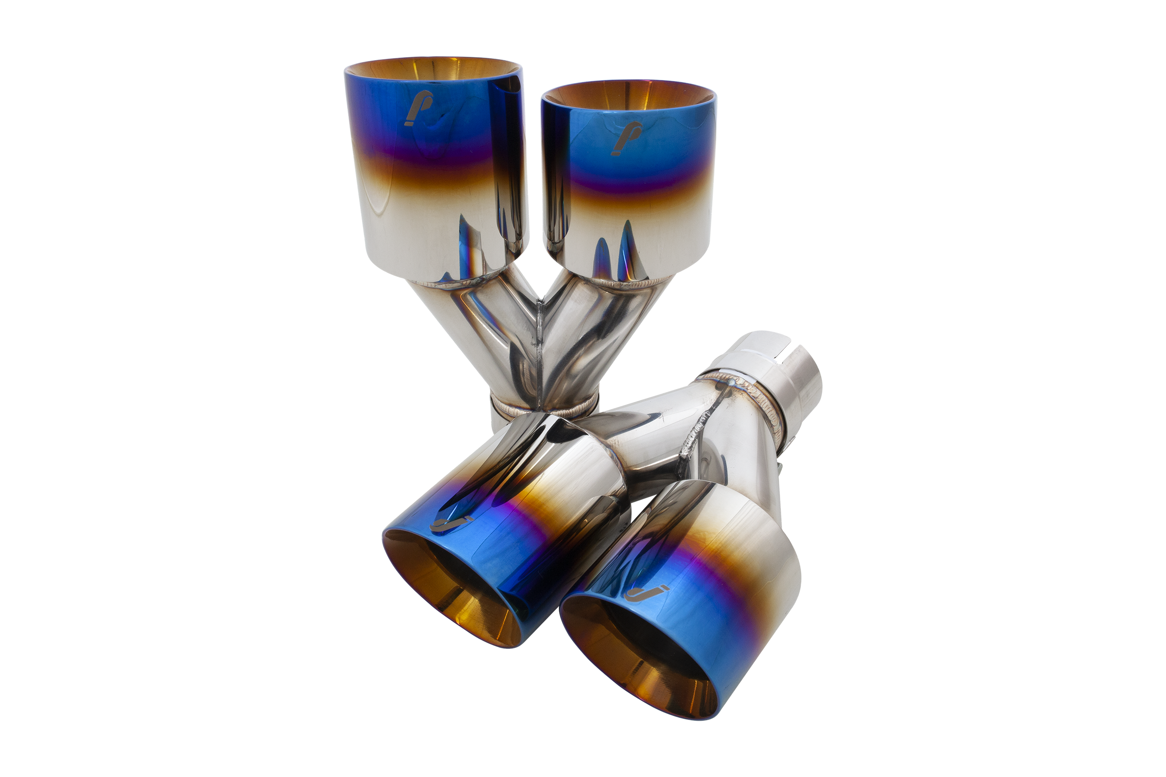 WRX & STI Burnt Blue Stainless Tips