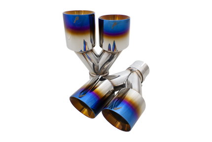 WRX & STI Burnt Blue Stainless Tips
